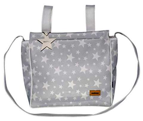 Cambrass Etoile - Bagerpose til mødre til børnevogn, 13 x 40 x 33 cm, grå