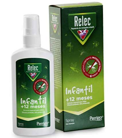 Relec Spray til spædbørn Effektiv antimosquitos. Alkoholfri Dermatologisk testet. Følsom hud Babyer +12 måneder. Myg afvisende - 100 ml