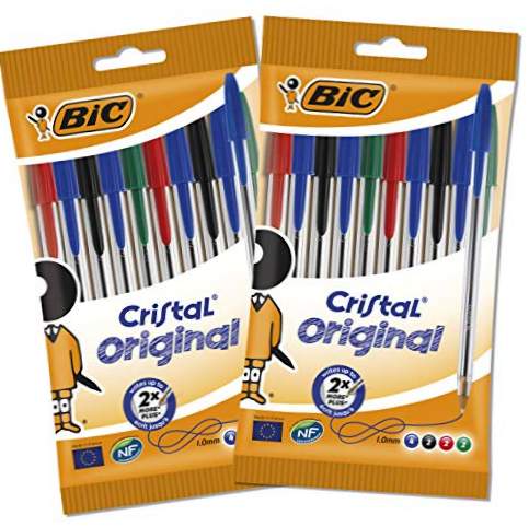 BIC 962704 - Lote de 20 canetas esferográficas de cristal Origine