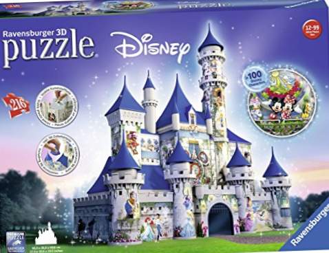 Ravensburger Puzzles 3D Building Maxi Series, Disney Fantasy Castle (12587)