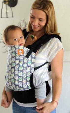 Standard ergonomisk tule til baby- og bagfra fra nyfødt til sikker til børn med hætte fra 7 til 20 kg