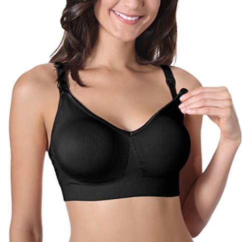Gratlin - Bryst-ammende bh-sømløs komfort til kvinder sort XL