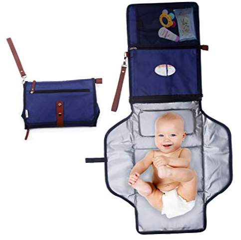 Φορητό Changer Baby Changer, BuyFun αδιάβροχο Padded αναδιπλούμενο κιτ κίνησης Changer, πλένεται Removable Mat, εσωτερική και εξωτερική τσέπη, εκτός χρήσης στο σπίτι, ιδανικό δώρο