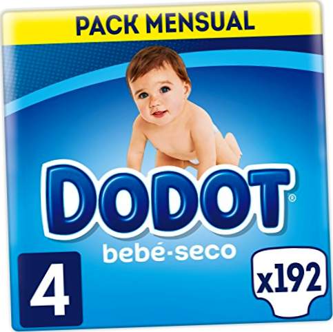 Dodot Baby-Dry - Μέγεθος παντελονιών 4 με κανάλια αέρα, 9-14 kg - 192 πάνες