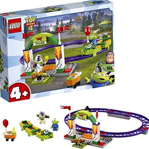 LEGO 4+ Toy Story 4: Trem Alegre e Divertido, Disney Pixar Building Toy, Buzz Lightyear Minifigure Attraction (10771)