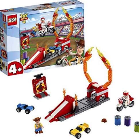 LEGO 4+ Toy Story 4: Show Acrobático de Duke Caboom, brinquedo de construção, inclui motocicleta de brinquedo e rampa de salto (10767)