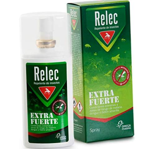 Relec Extra forte spray eficaz anti-mosquito DEET 50%. Repelente de Mosquitos - 75 ml
