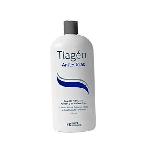 TIAGÉN - Creme hidratante anti-estiramento - Colágeno, vitaminas, Rosa Mosqueta-250 ml