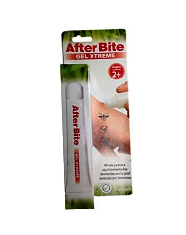 EFTER BITE XTREME gel 20 gr. Efterhakket gel Umiddelbar lettelse af kløe. Varig effekt Til insektbid (myg, hveps, bier eller hestefly), vandmænd eller planter. Egnet til gravide kvinder