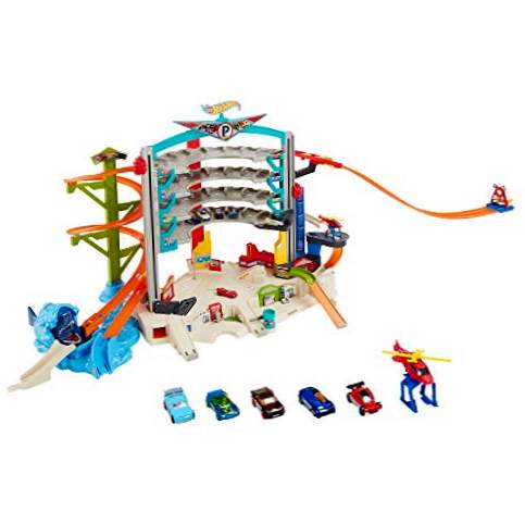 Hot Wheels Megagaraje, garagem para carros de brinquedo (Mattel CMP80)