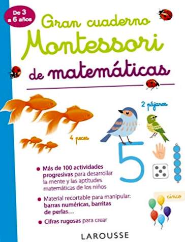 Stor Montessori matematisk notesbog (Larousse - Børn / Ungdom - Spansk - Fra 3 år)