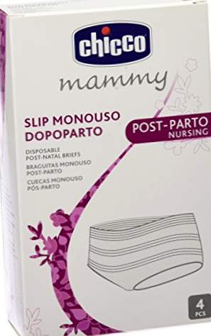 Chicco Mammy Maternity Panties, Hvid 00001138100000), En størrelse (Producentstørrelse: Unik) (Pakke med 4 kvinder