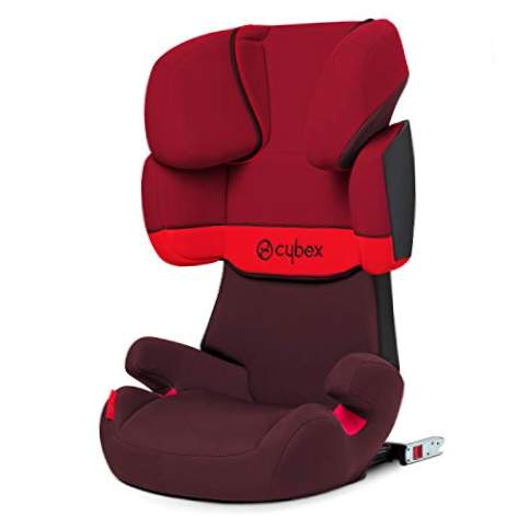 Cybex Silver - Assento de carro infantil x-fix Solution, para carros com e sem isofix, grupo 2/3 (15-36 kg), de 3 a 12 anos aproximadamente, Rumba vermelho
