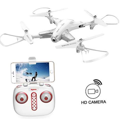 OCDAY Syma Z3 Drone con Camara HD 720P WiFi FPV, Drones para Niños, Radiocontrol Cuadricóptero con Función de Estabilización Óptica, Modo sin Cabeza y Rotación de 360° (Manual en Español)