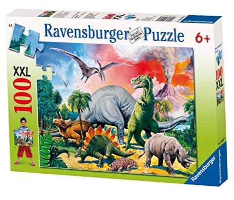 Ravensburger - Quebra-cabeça com desenho de dinossauro, 100 peças (10957 9)