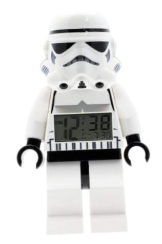 Despertador leve infantil LEGO com figura de tropa de assalto Star Wars 9002137