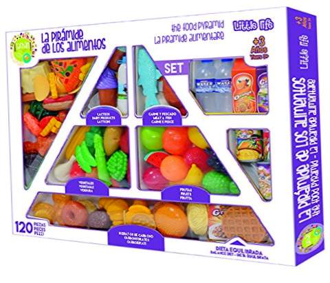 Tachan - Set de 120 piezas de pirámide alimenticia, multicolor (Tachan 7288080)