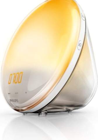 Philips Wake Up Light HF3520 / 01 - Vækkeur med 5 naturlige lyde, selvjusterende lysintensitetssystem, FM-radio, digital