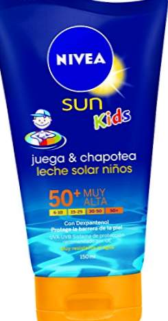 Nivea Play & Splash Crème solaire pour enfants, très haute protection, FP 50+ - 150 ml