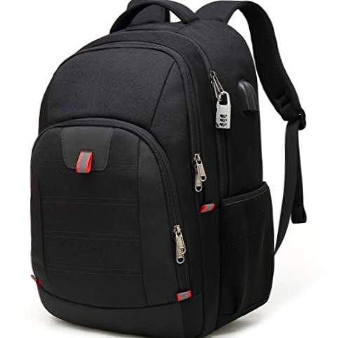 Vandtæt anti-tyveri rygsæk, Laptop rygsæk Man 17,3 tommer USB-port Vandtæt Arbejdscomputer Rejse Business Multifunktionelle dagsække