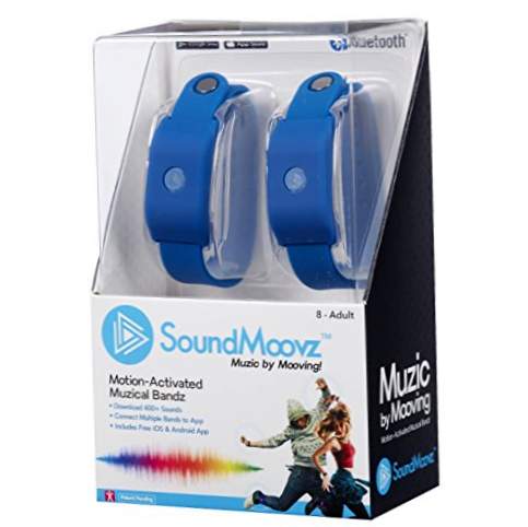 SoundMoovz - Μουσική με κινούμενα βραχιόλια για να δημιουργήσετε και να συνθέσετε ήχους και μουσική, μπλε χρώμα (Toy Factory 41239)