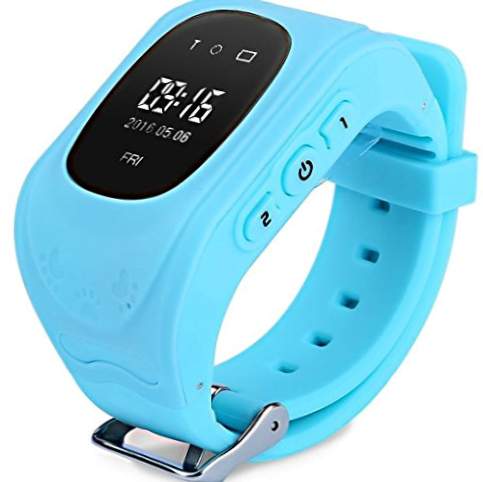 Kids Smart Watch Παρακολούθηση GPS Tracker Anti-Lost Ασφάλεια Kids Wrist Watch Sos καλεί Pedometer Smartwatch Συμβατό με iPhone και Android Smartphone Q50 (Μπλε)